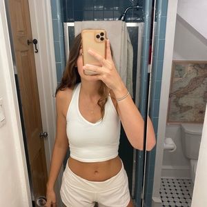 Brandy Melville white halter top